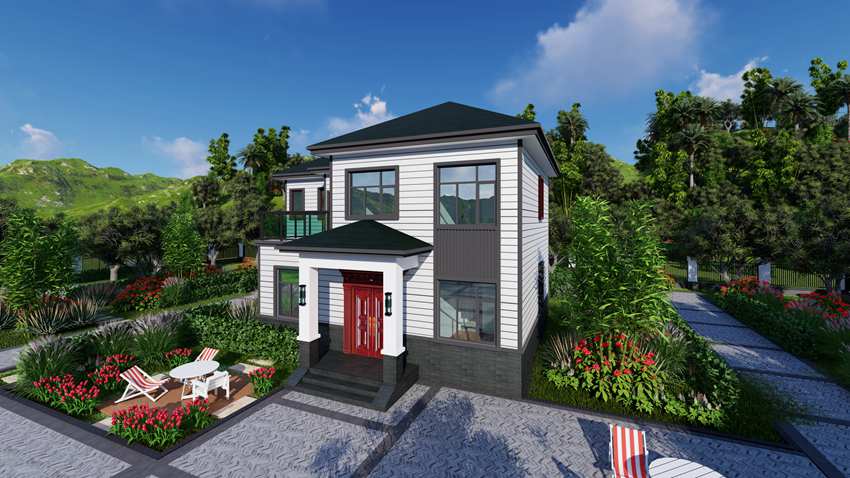 蕪湖輕鋼別墅建筑公司 抗9級地震 綠色環保美麗新農村(圖2) 睿婕輕鋼別墅