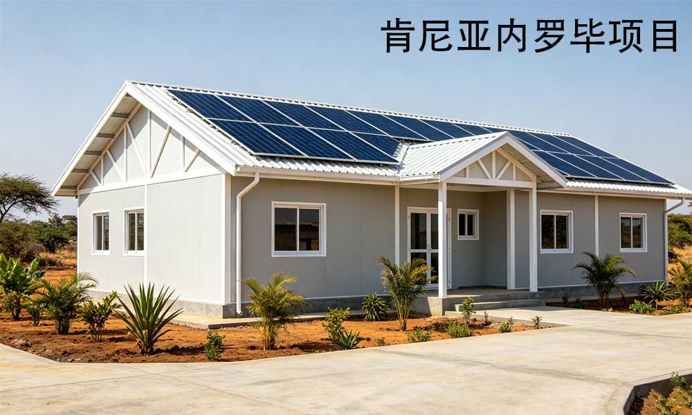 非洲商業(yè)建筑新寵：漢良睿婕輕鋼別墅搭配光伏儲(chǔ)能，省電又可靠