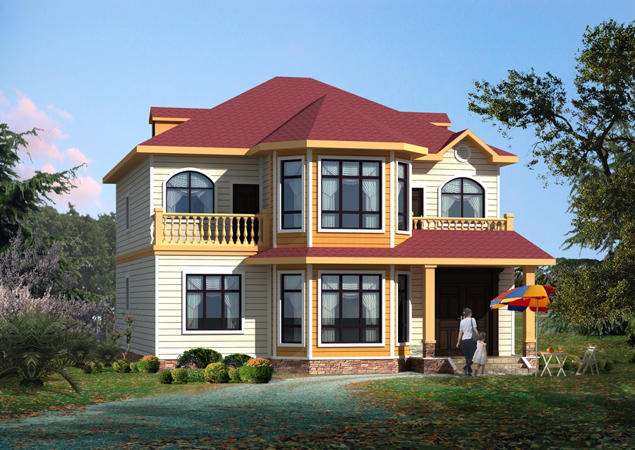 農村擁有一棟輕鋼別墅，品味鄉村精致生活