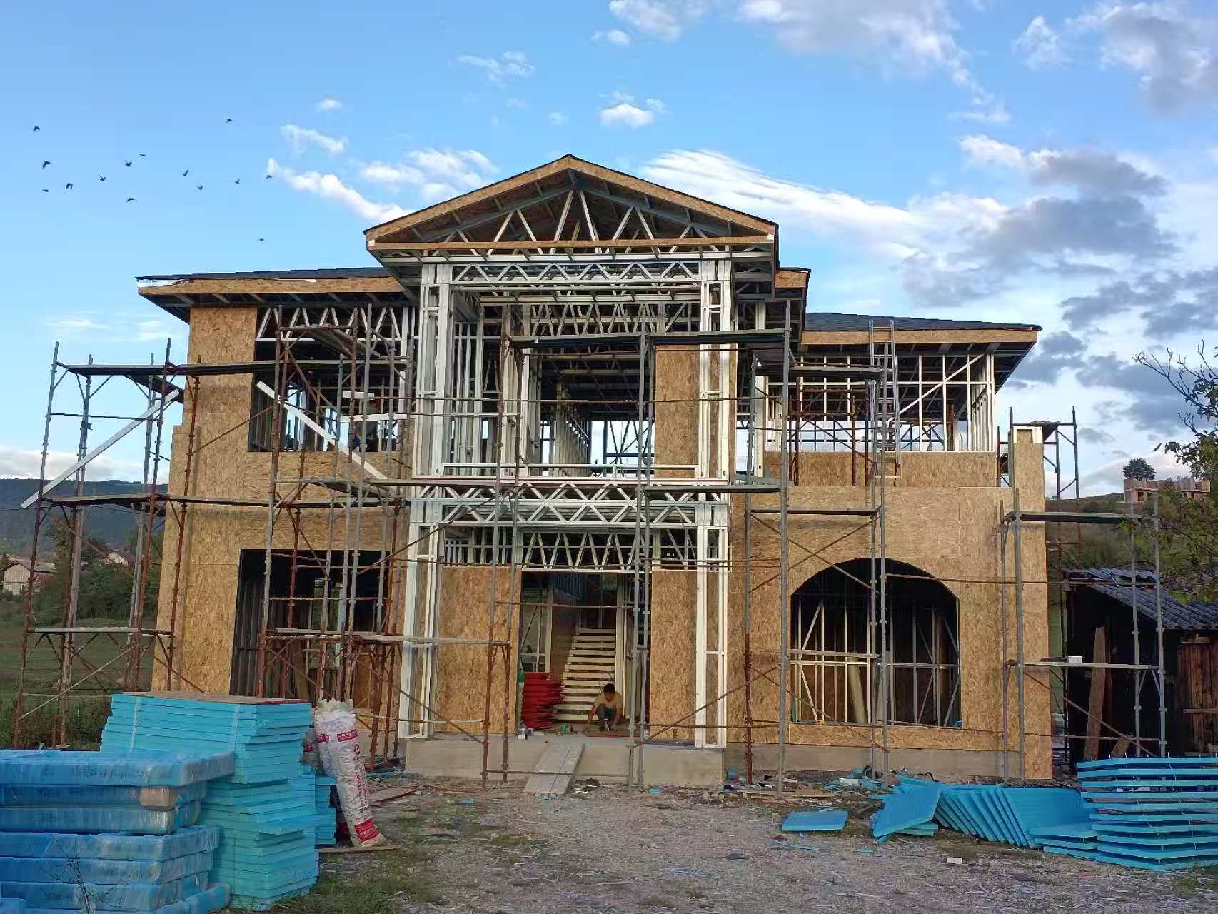 做好排水系統的輕鋼別墅 做好排水系統的輕鋼別墅